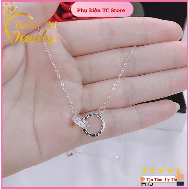 ⚡HÀNG SẴN⚡ Dây Chuyền Bạc Nữ, Kiểu Dáng Liền Mặt Trẻ Trung, Năng Động, Mẫu Hottrend