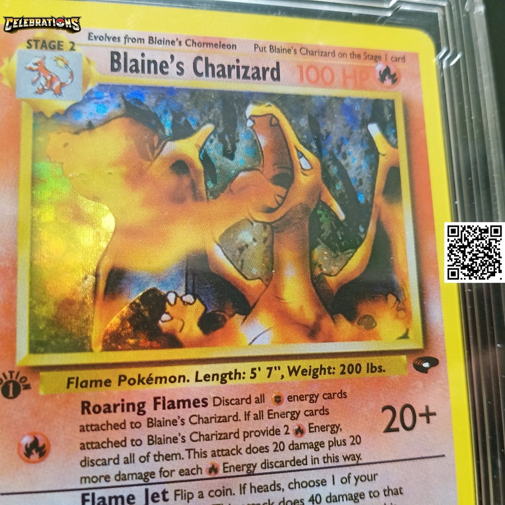 Bài Pokemon Game nitendo 1995 Blaine s Charizard 2 132 khủng long lửa tiến hóa cấp 3 1459 d7