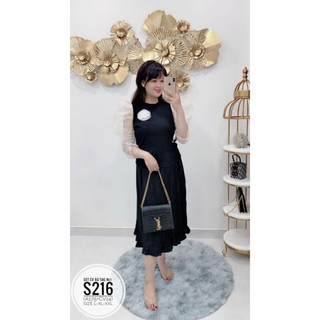 Bigsize Set CV áo tag nơ S216 (có bán tách lẻ áo A175 - chân váy CV14)