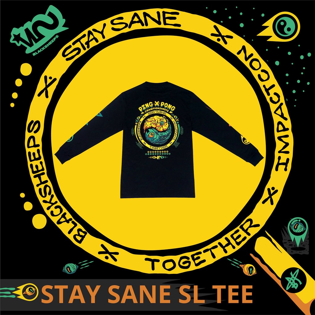 Áo thun Tay Dài BLACKSHEEPS® aka STAY SANE LS TEE