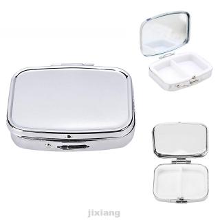 Hộp Đựng Thuốc Mini 2 Ngăn Bằng Kim Loại