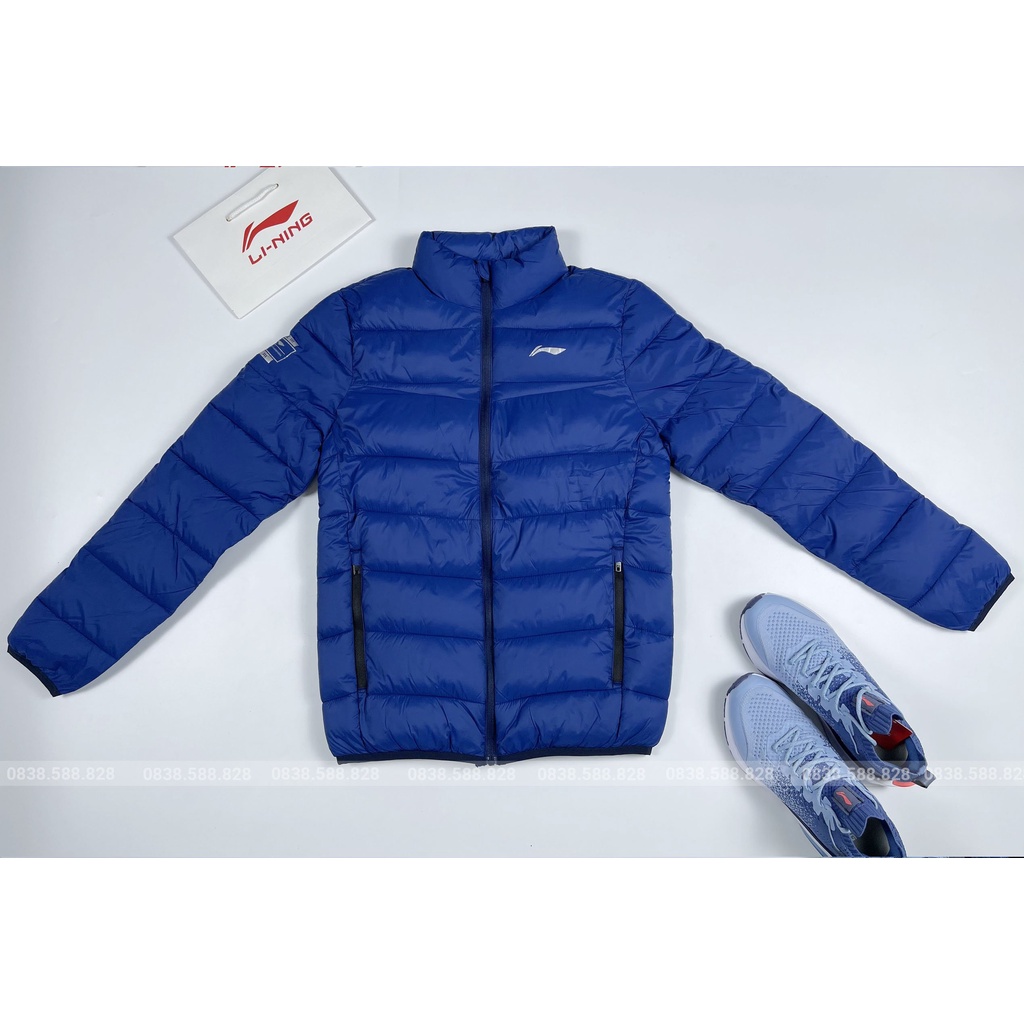Áo phao lông vũ Lining CHÍNH HÃNG, túi khóa, 3 màu, full size, check mã QR khi nhận hàng