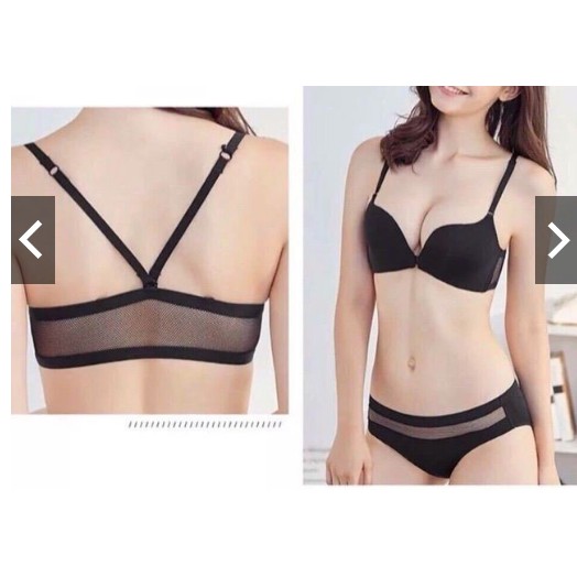 Bộ Đồ Lót Cài Trước Dây Lưới Cao Cấp  nâng ngực đẹp