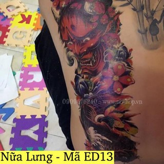 Hình xăm dán mặt quỷ - Mã ED13
