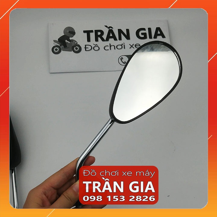 Cặp Kính/Kiếng/Gương chiếu hậu xe máy CRG hình giọt nước gắn được tất cả các dòng xe