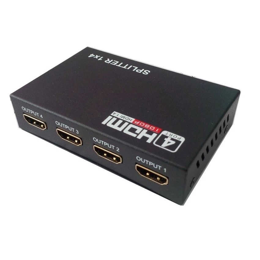 Bộ chia HDMI 1 ra 4 HDMI SPLITTER 1 TO 4 (Đen) -dc1469