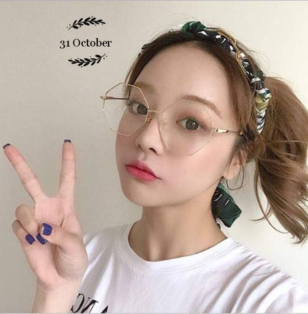 Kính ulzzang lục giác vàng | BigBuy360 - bigbuy360.vn