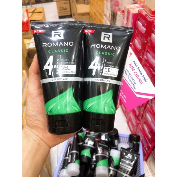 [Mới] Gel tạo kiểu tóc Romano Classic hương nước hoa giữ nếp lâu, siêu cứng 150g