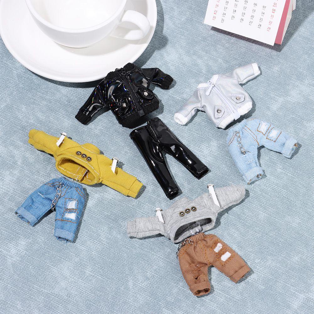 Set Áo Hoodie + Quần Jeans Dài Thời Trang Cho Búp Bê Kat1 Tỉ Lệ 1 / 12