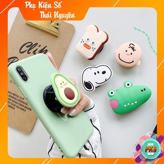 GIÁ ĐỠ ĐIỆN THOẠI IRING POC CÓ THỂ THU GỌN HÌNH KAWS MÂY HOA KHỦNG LONG Pop -Hồng Anh Case