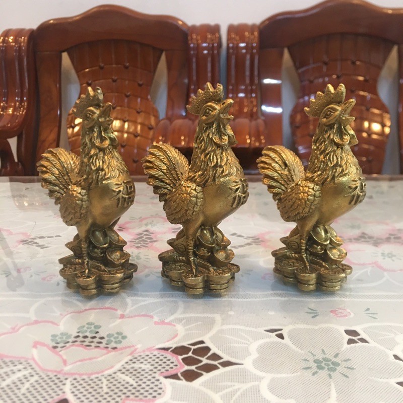 Gà Trống Đồng Đúc Đặc Nguyên Chất Phong Thủy Tài Lộc May Mắn Trừ Tà