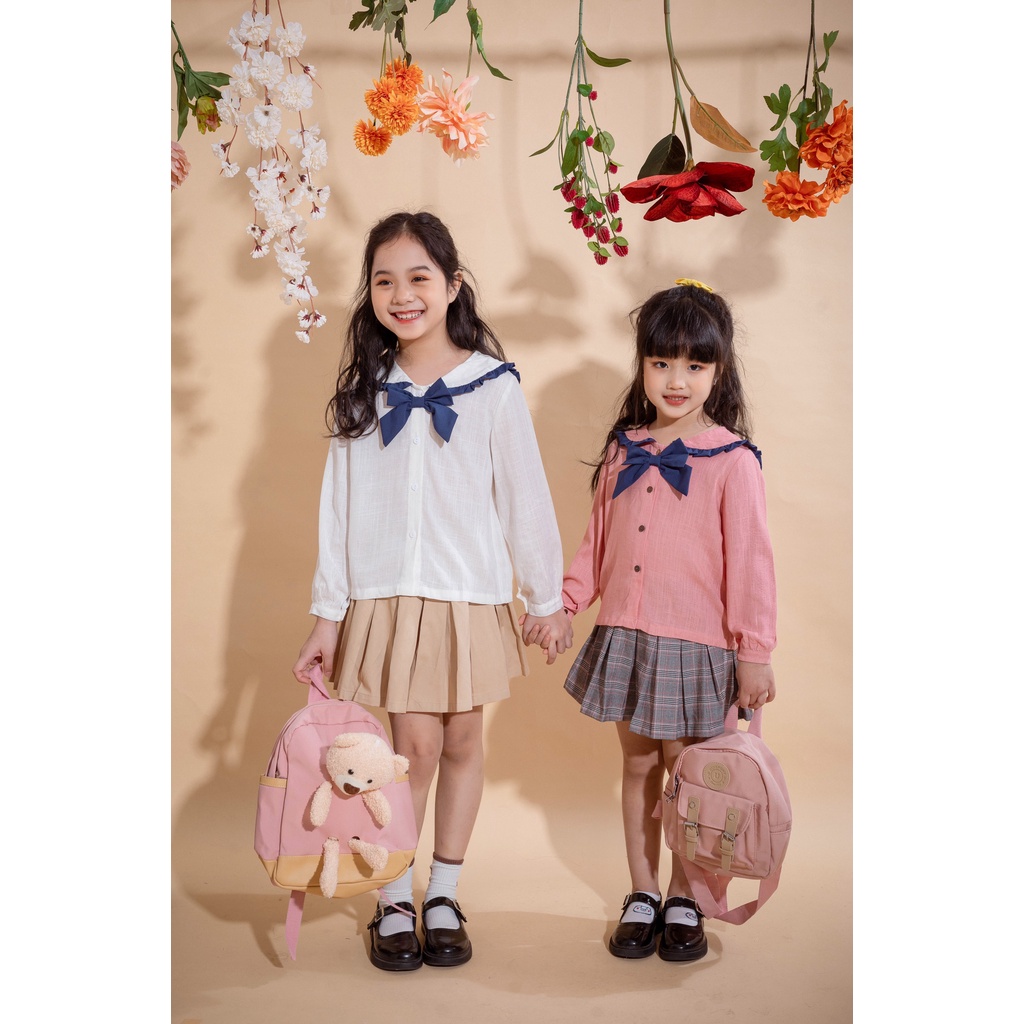 [LITTLE PINK] SALLY SKIRT - Chân váy xếp li bé gái