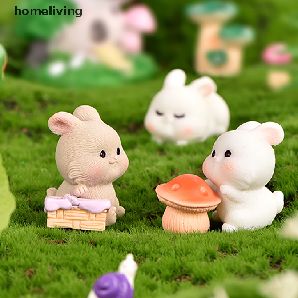 Mô Hình Chú Thỏ Đáng Yêu Trang Trí Tiểu Cảnh