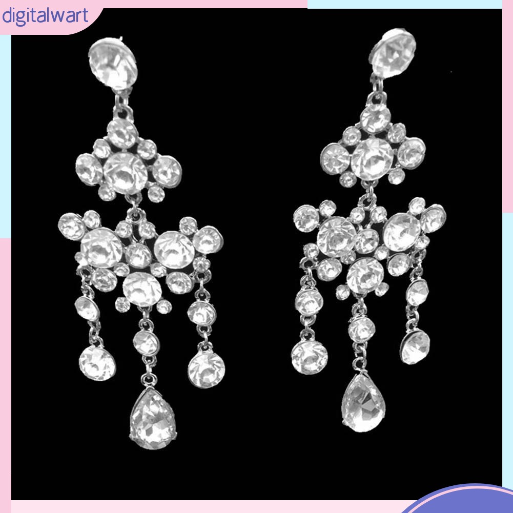 Set 2 Vòng cổ Và Đôi Khuyên Tai Đính Đá Thời Trang Dành Cho Nữ