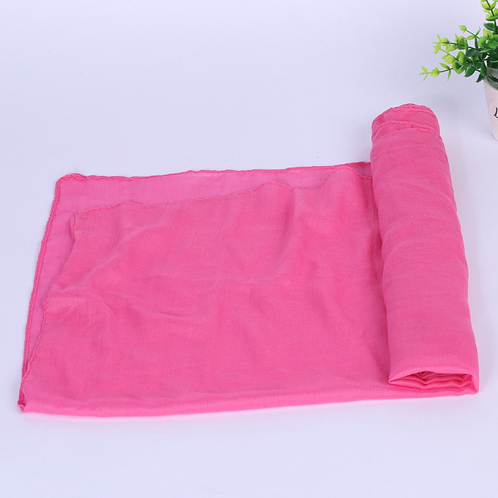 Khăn quàng cotton màu thuần