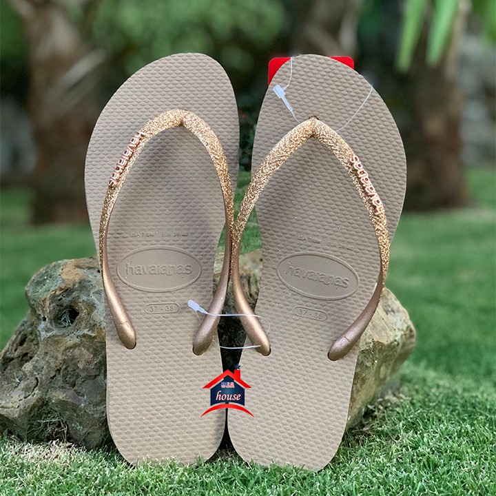 DÉP HAVAIANAS US WOMEN'S SLIM GLITTER FLIP FLOPS