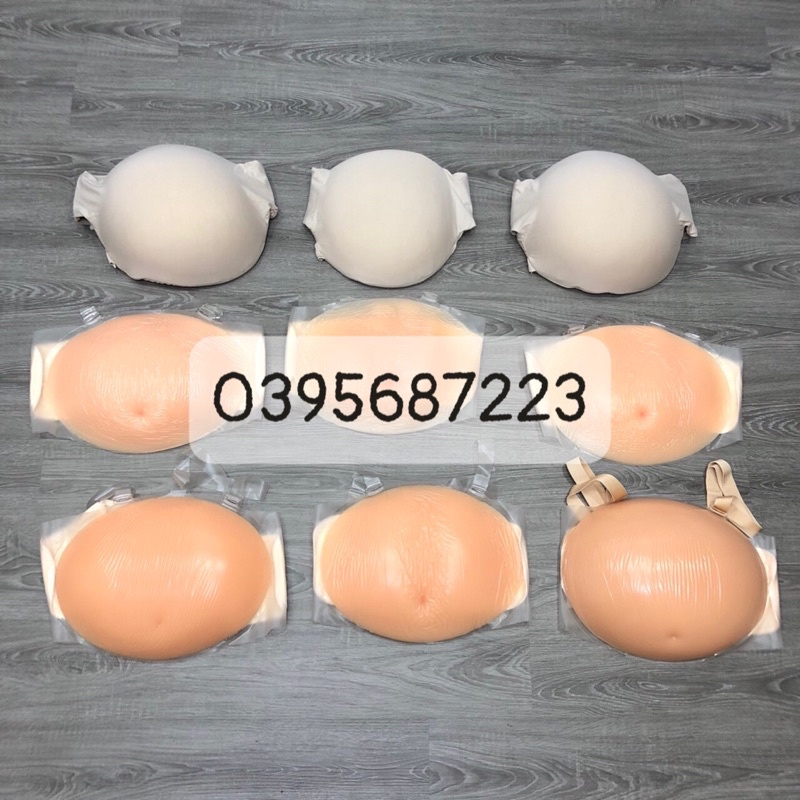 Bụng bầu giả silicone 1500g   có ảnh thật