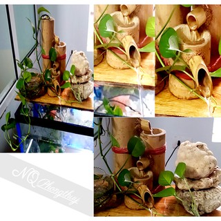 Thác nước phong thủy tre -M04