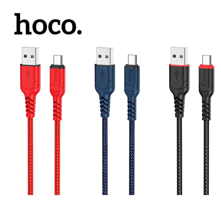 Cáp sạc nhanh bọc dù siêu bền Micro HOCO X.59 hỗ trợ sạc và truyền dữ liệu tăng tốc độ sạc lên đến 30% dài 1m