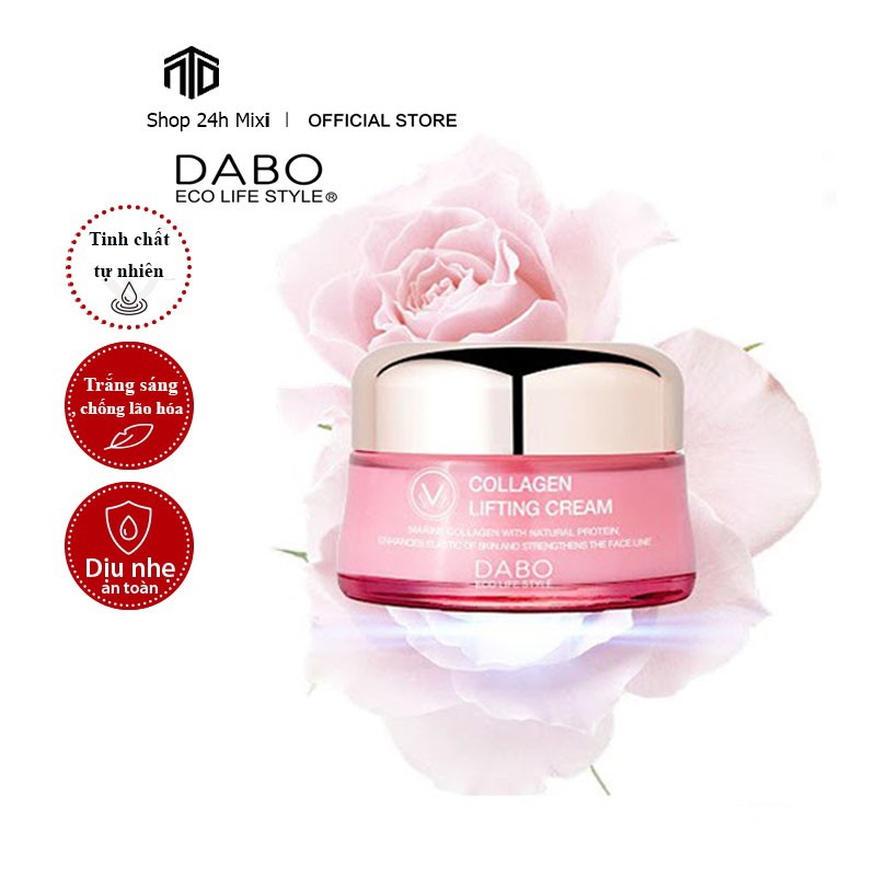 Kem Dưỡng Trắng Da Cao Cấp Collagen nâng cơ da - DABO Collagen Lifting Cream ( trắng ) 50ml - Hàng Chính Hãng