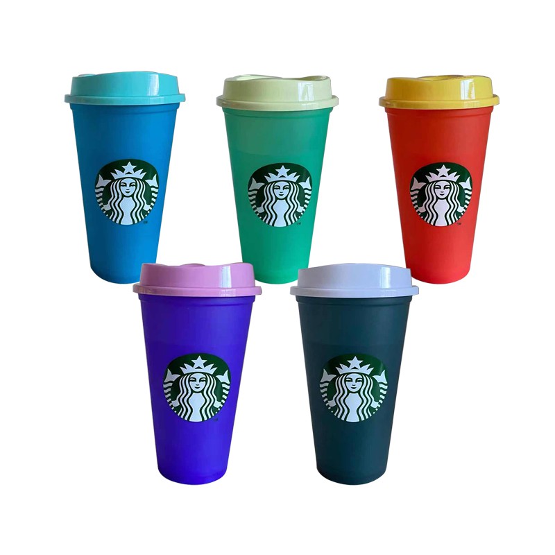 STARBUCKS Ly Uống Cà Phê Đổi Màu Độc Đáo 473ml / 16floz