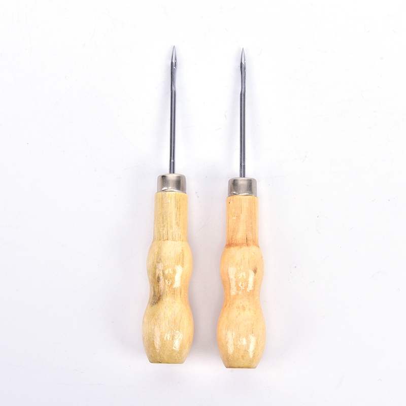 Bộ 2 Tay Cầm Bằng Gỗ Chuyên Dụng Cho Đồ Da Tiện Lợi