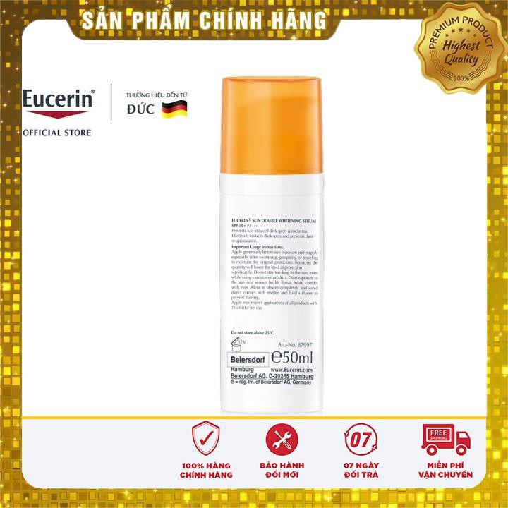 ✅【CHÍNH HÃNG】 Tinh chất chống nắng giúp dưỡng trắng da Eucerin Double SPF 50+ 50ml - 87997