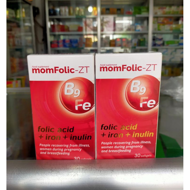 Sắt Mom Folic _ZT_ bổ sung sắt, acid folic cho phụ nữ trước sinh, phụ nữ mang thai và sau sinh.