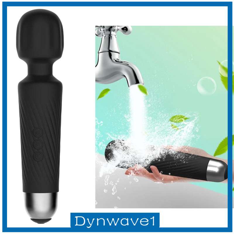 Gậy mát xa thư giãn cơ bắp 8 tốc độ 20 chế độ màu đen