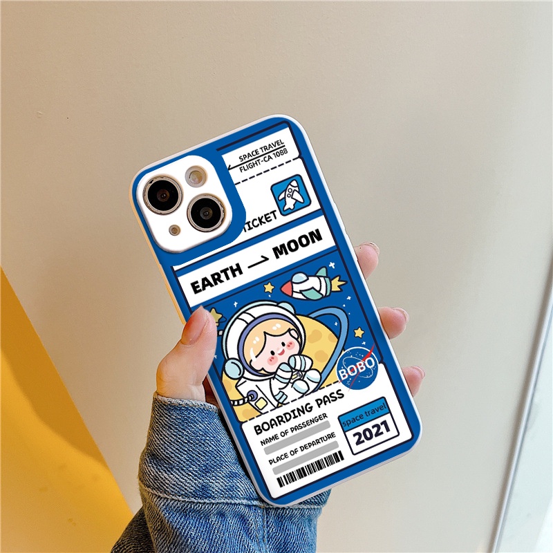 Ốp iphone hình phi hành gia Earth Moon cho 6/6plus/6s/6splus/7/7plus/8/8plus/x/xr/xs/11/12/13/pro/max/plus/promax