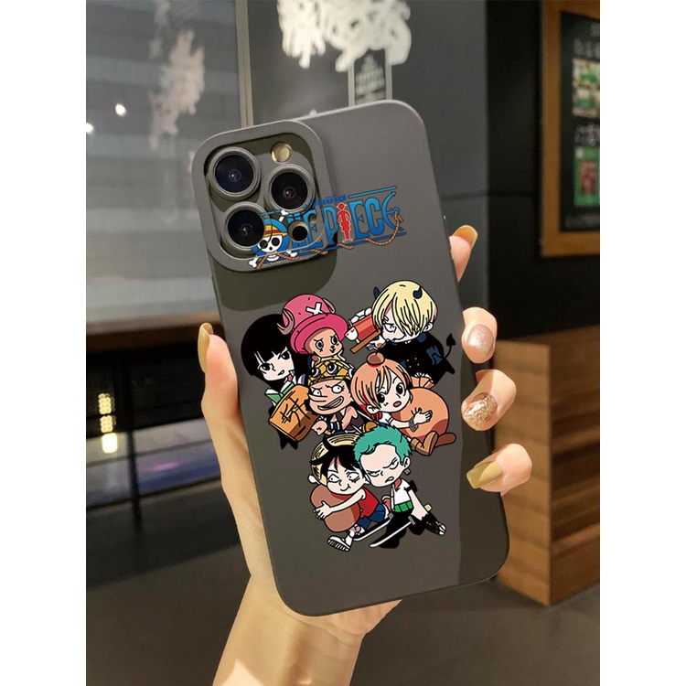 Ốp Điện Thoại Cạnh Vuông In Hoạt Hình One Piece Cho Samsung Galaxy A33 A53 A73 5G A32 A52S A72 A31 A41 A71