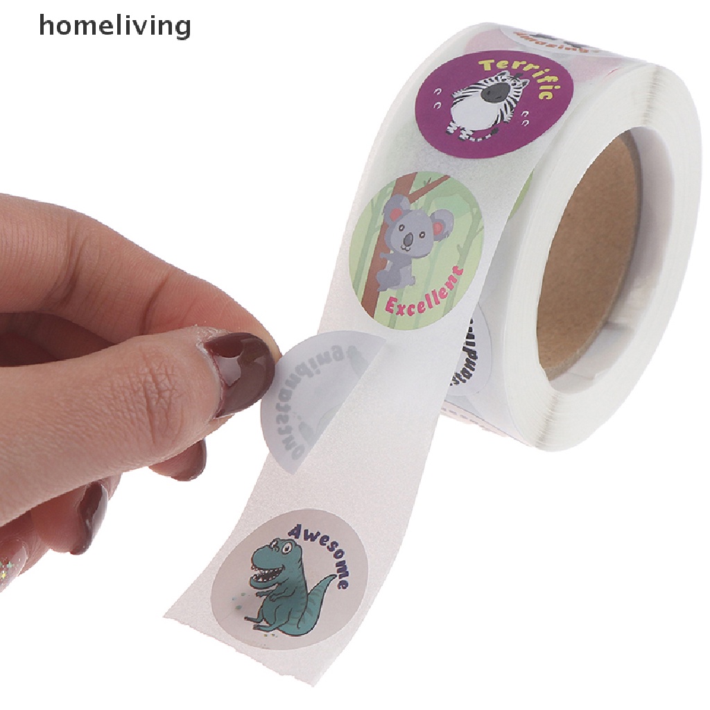 Cuộn 500 Hình Dán Động Vật Dễ Thương Trang Trí Sổ Tay