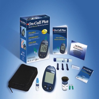 Máy đo đường huyết one call plus usa + 25 que tét + 50 kim chích máu