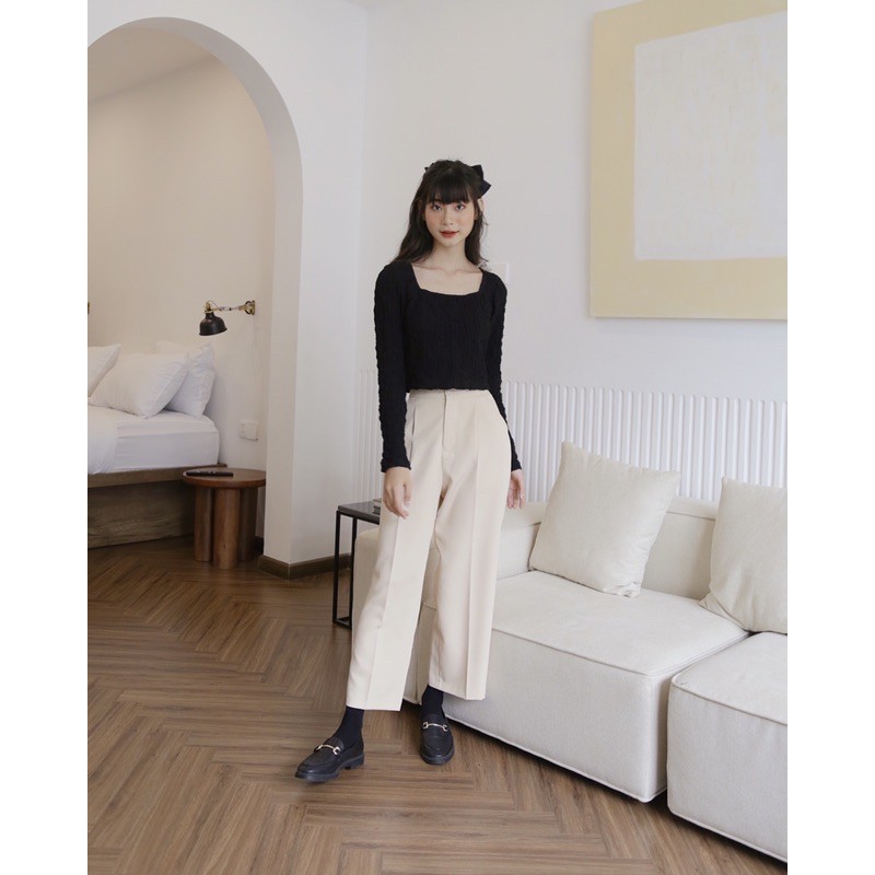 Quần Tây Ống Suông (3 Màu Kem/ Nâu/ Khaki) | BigBuy360 - bigbuy360.vn