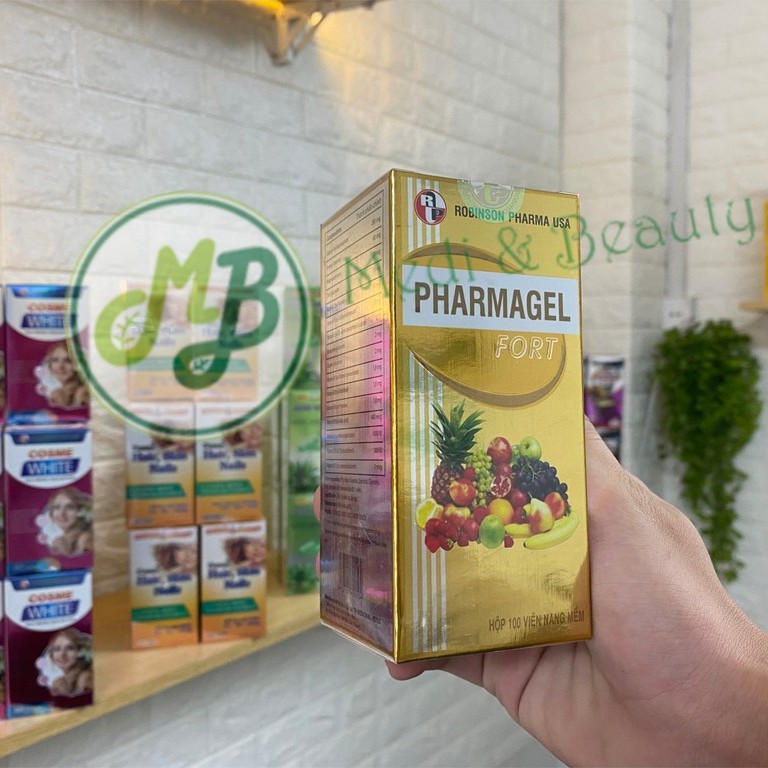 Viên uống vitamin tổng hợp, khoáng chất, tăng cường sức đề kháng, bồi bổ cơ thể PHARMAGEL Fort  chai 100 viên