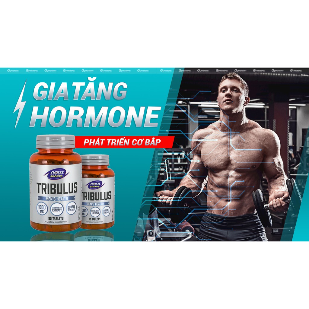 Viên uống Vitamin Now Tribulus (1000mg) phát triển cơ bắp, gia tăng hormone, sức mạnh, hiệu suất luyện tập