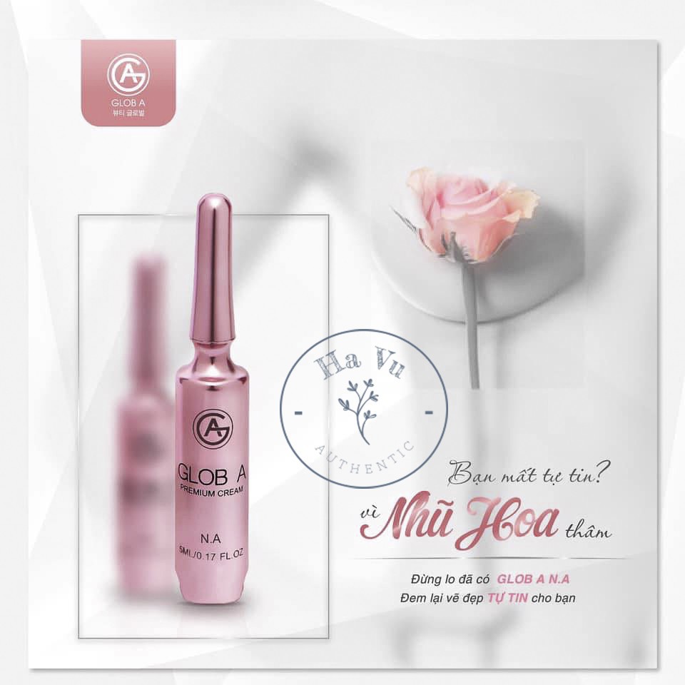 Kem làm hồng Glob A Premium Cream nhũ hoa NA, vùng kín bikini WA hồng môi LA , sáng nách bẹn khử thâm BA 5ml Hàn Quốc | BigBuy360 - bigbuy360.vn