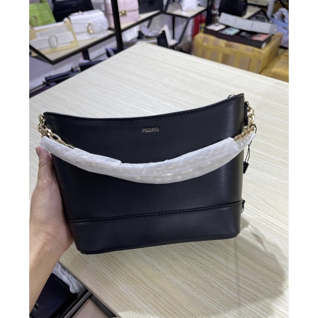 Túi prro dáng hobo kèm ví nhỏ da trơn