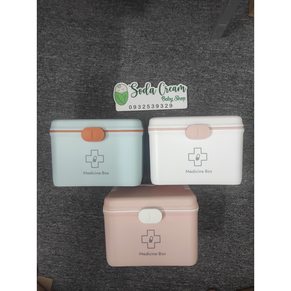 Hộp đựng thuốc, tủ thuốc 2 tầng  đa năng cho bé & gia đình