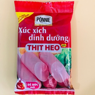 Xúc Xích Dinh Dưỡng Thịt Heo Ponnie gói 175g (5cây *35g)