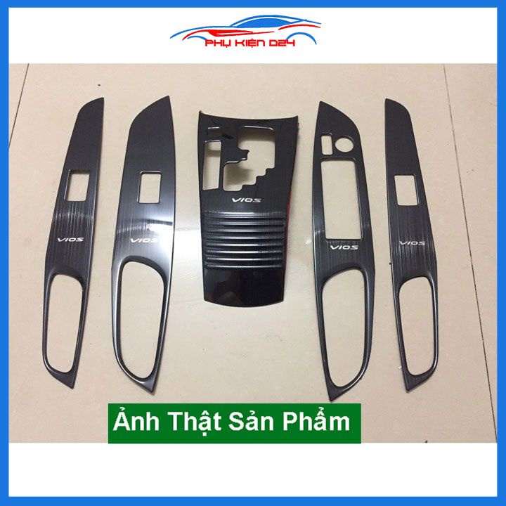 Ốp nội thất Vios 2019-2020-2021-2022 vân Titan bảo vệ chống trầy xước và làm đẹp xe