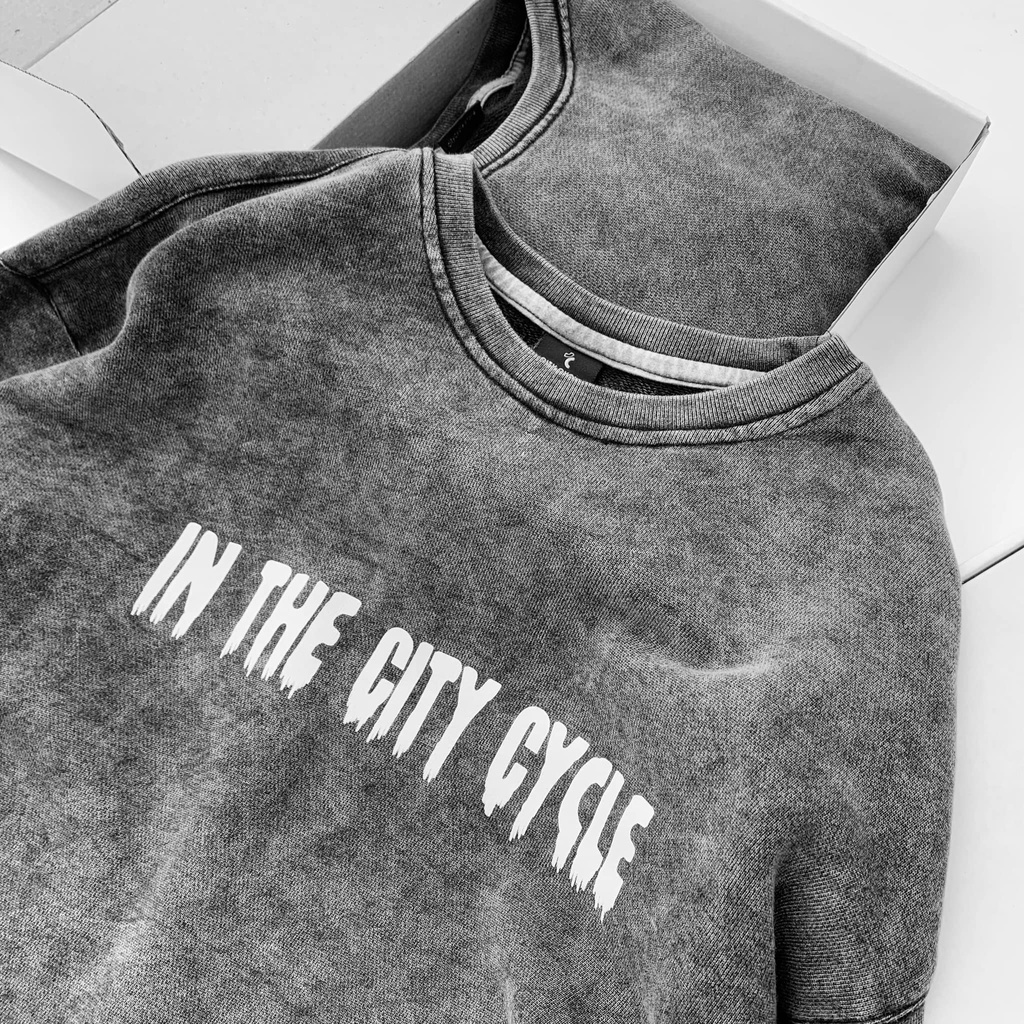 Áo sweater  in the city cycle   - áo nỉ sweater unisex form rộng Local Brand | BigBuy360 - bigbuy360.vn