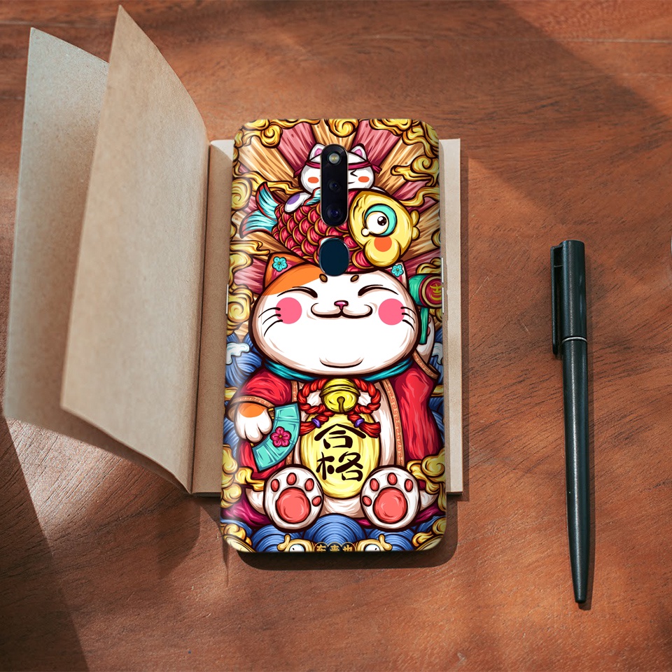 Miếng Dán Skin Điện Thoại In Hình Mèo Thần Tài Cho Iphone 7/ 8/ X/ XS/ 11/ 11 Pro Max/ 12/ 12 Pro Max/ 13/ 13 pro max