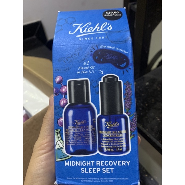 Set Kiehl’s Midnight Recovery Sleep 3 sản phẩm