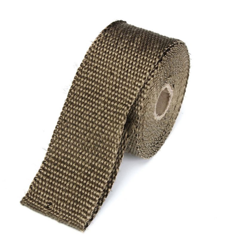 JOY 5cm*5M 10M 15M Exhaust Heat Wrap Roll for Motorcycle Fiberglass Heat Shield Tape with Stainless Ties