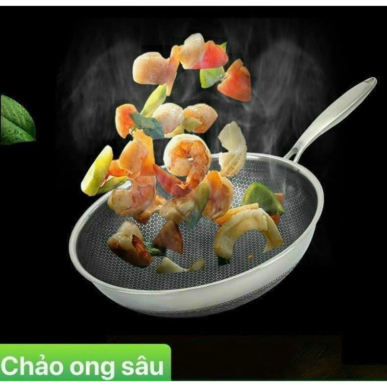 CHẢO TỔ ONG SÂU LÒNG SIÊU CHỐNG DÍNH 32CM