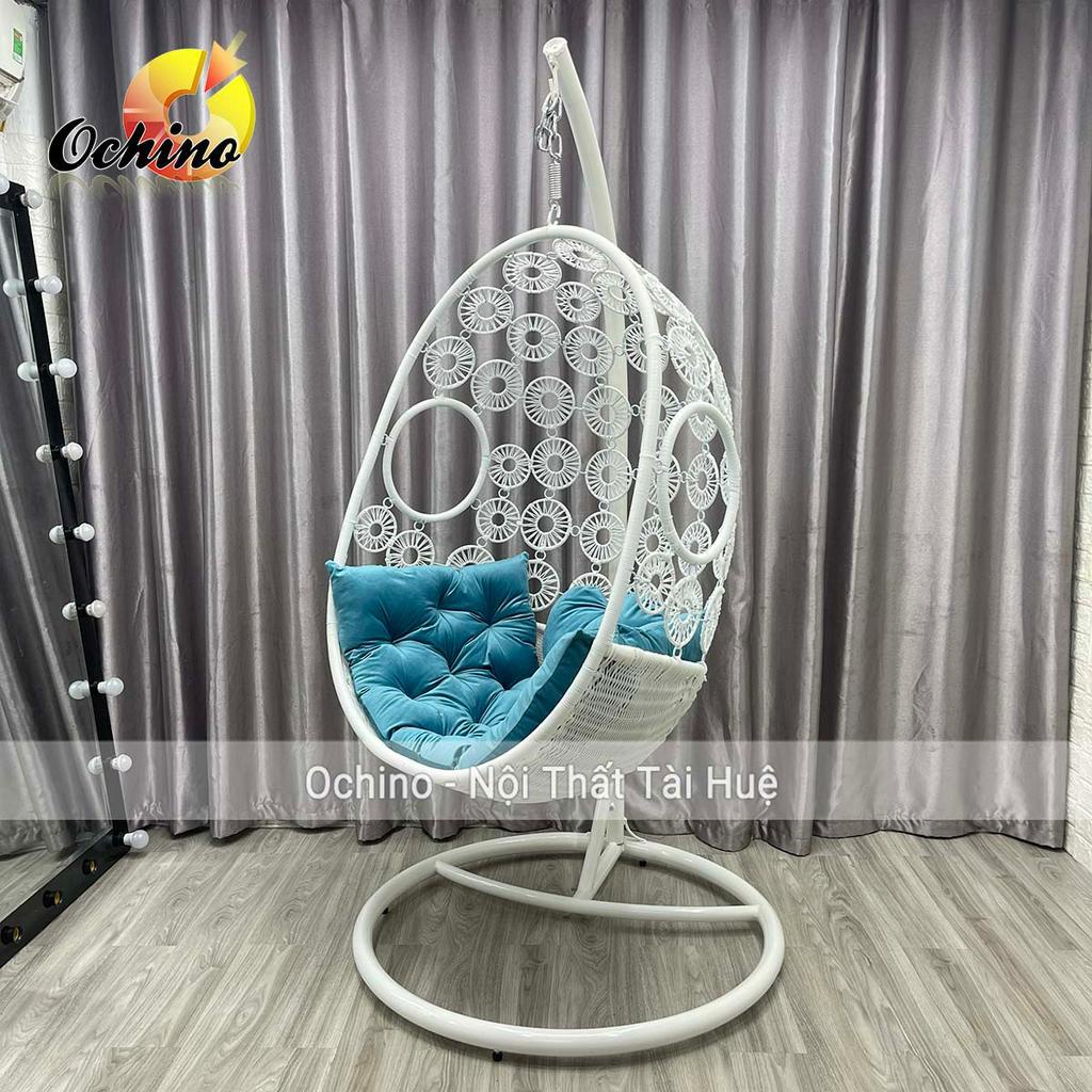 Xích Đu Đơn Cao Cấp, Xích Đu Sân Vườn Mẫu Hoa Bền Đẹp (Hàng Sẵn)