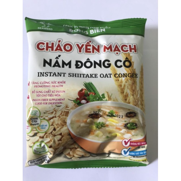 cháo yến mạch nấm đông cô