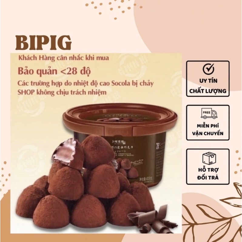 🛒60.000₫-1 hộp Socola Nama Truffle Tươi 408gram ( có đá khô giúp đỡ chảy )