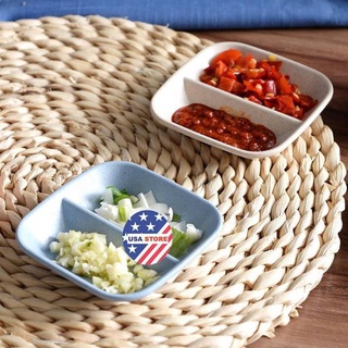 Chén Bát Nhỏ Đựng Nước Mắm Chấm Đồ Ăn Hình Chiếc Lá Màu Lúa Mạch